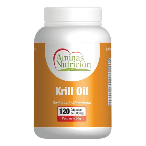Krill Oil 500 Mg 120 Capsulas Aminas Nutricion Sabor no aplica