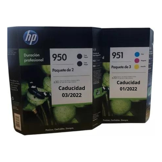 Cartucho De Tinta Hp 951 Colores Y 950 Negro Originales