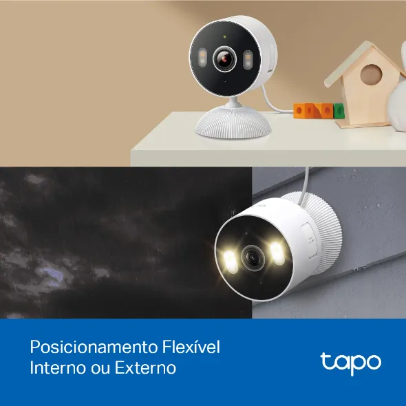 Câmera de segurança WiFi TP-Link Tapo C113 3mp 2k Alexa White