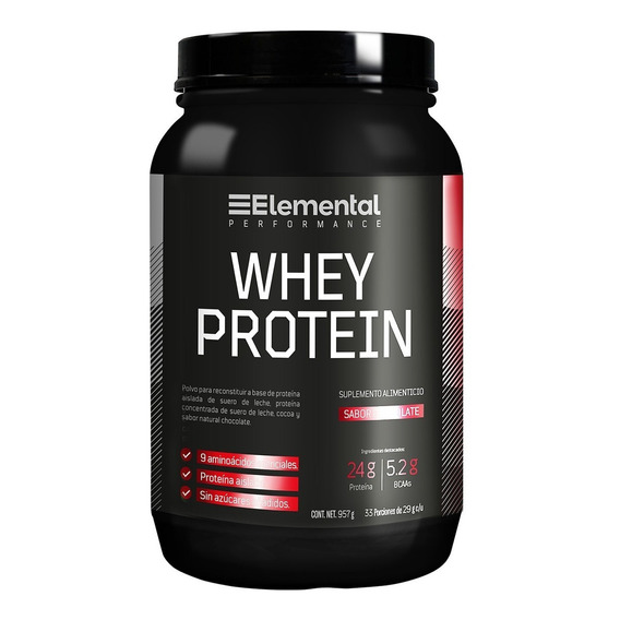 Whey Protein | Proteína Aislada 33 Porciones De 29 G | 957g SKU 4054278 Sabor Chocolate