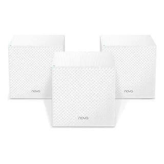 Sistema Wifi Malla Mw12 Tribanda Para Todo El Hogar 3 Pack Color Blanco