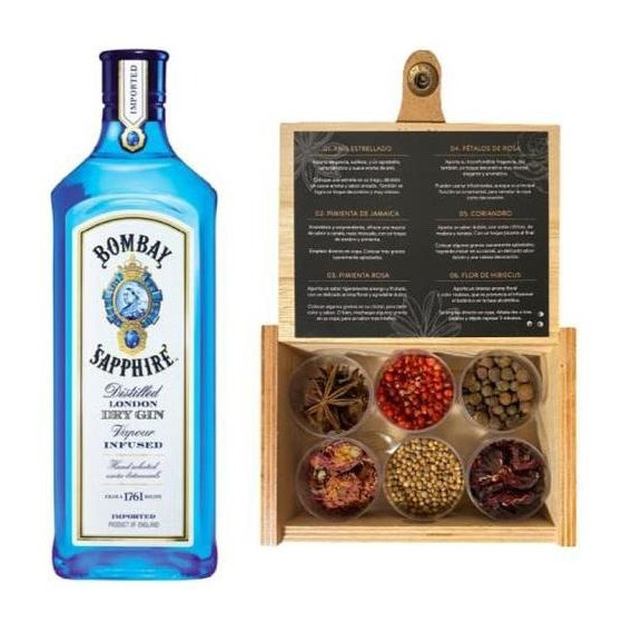 Gin Bombay Sapphire + Caja Mixologia Botanica Fullescabio