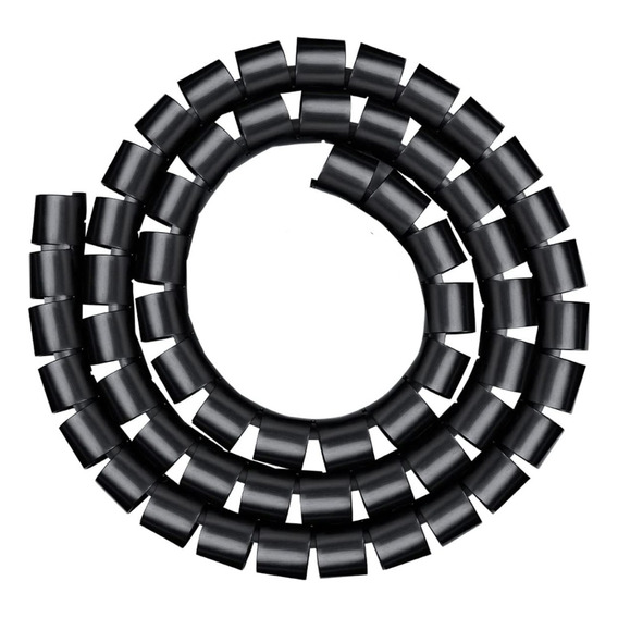 Protector Organizador De Cable Espiral Negro 10 Mts 16mm