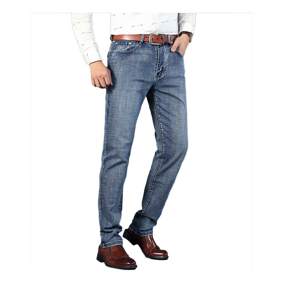 Pantalón Casual Mezclilla Slim Jeans Para Hombre