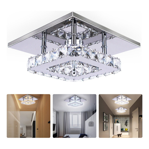 15w Led Techo Cristal Moderna Decorativa Lamparas Colgante