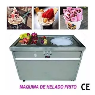 Máquina Comercial Con Plancha Para Helado Frito Y En Rollo
