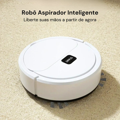 Robô Aspirador Portátil 3 Em 1 - Vassoura Smart Inteligente