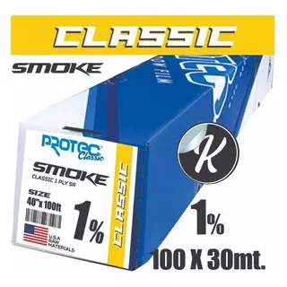 Papel Ahumado Smoke 1% Clasic Bobina De 1m. X 30 Mts