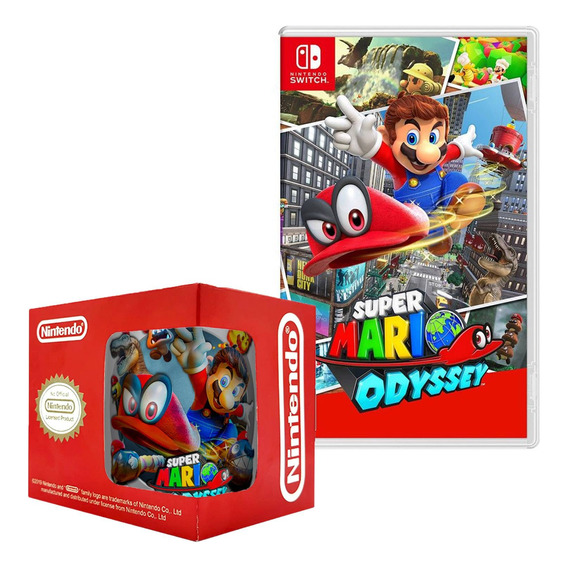 Super Mario Odyssey Nintendo Switch  + Taza