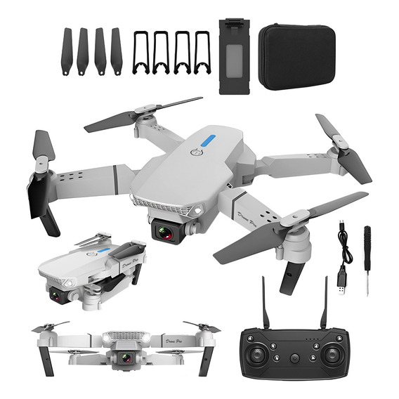 Mini Drone Con Cámara Cuadricoptero Control Remoto Y Estuche