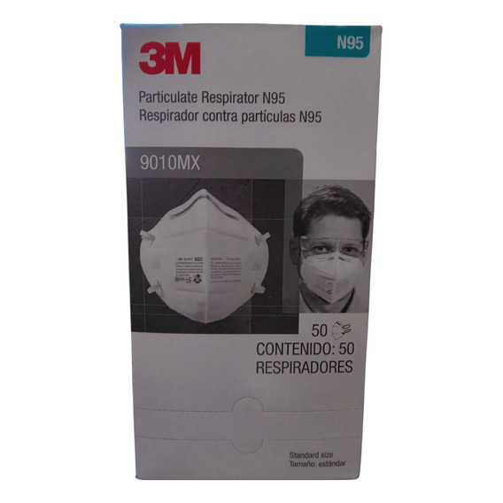 Respirador 3m 9010 N95, Niosh Mascarilla Cubreboca 50 Pzas