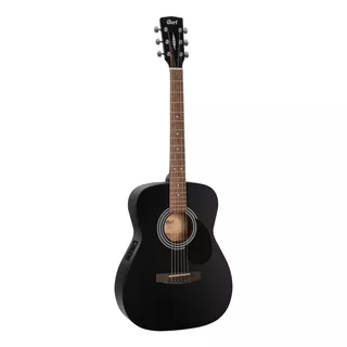 Guitarra Electroacústica Cort Standard Af510e Para Diestros Black Satin