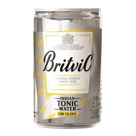 Agua Tónica Britvic Bajas Cal Lata 150ml Import Reino Unido