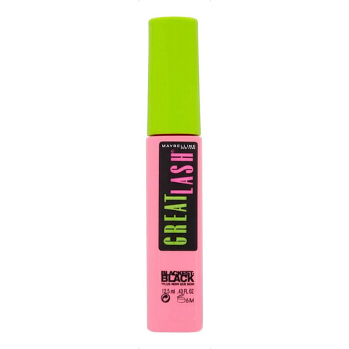 Máscara De Pestañas Great Lash Big Maybelline Blackest black