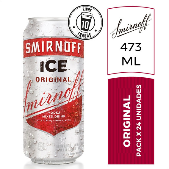 Vodka Smirnoff Ice Original Lata Pack X24 