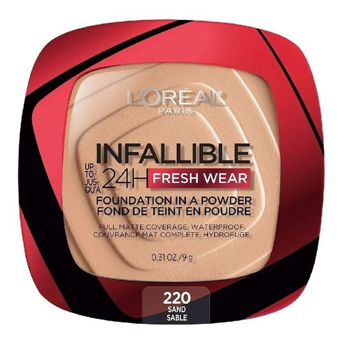 Base de maquillaje líquida L'Oréal Paris Infallible Infallible tono 220 sand