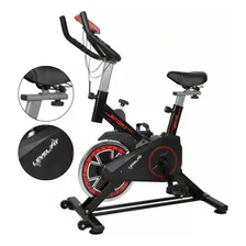 Bicicleta Spinning Fija Estática Levelfit Levspi200 150 Kg Reforzada Negro
