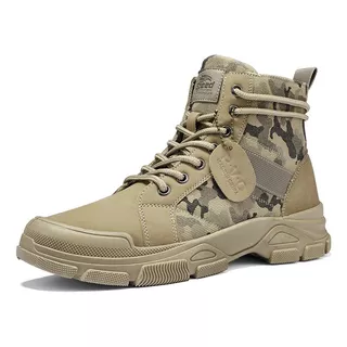 Botas De Camuflaje Casual Vintage Botas Martin