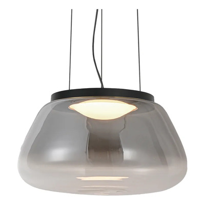Colgante Catalina L Led Vidrio Fume 48cm Alta Calidad Ld Fumé