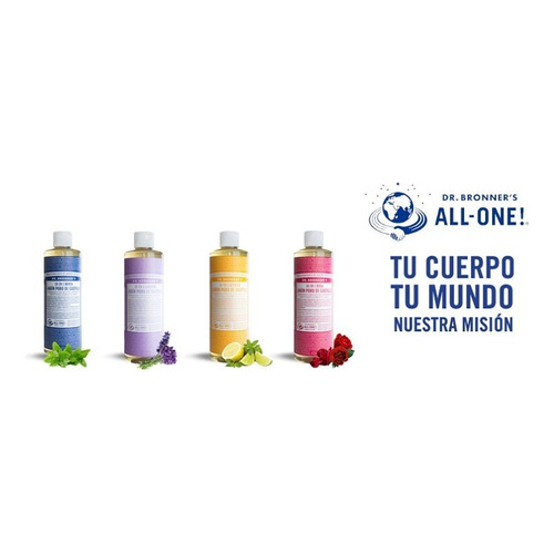 Dr. Bronner´s Jabón Puro De Castilla Barra Aroma Menta 140g