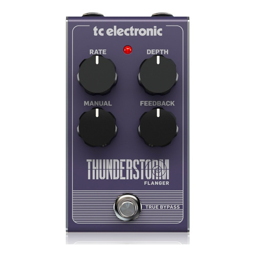 Pedal Tc Electronic Thunderstorm Flanger Estilo Vintage Color Violeta oscuro