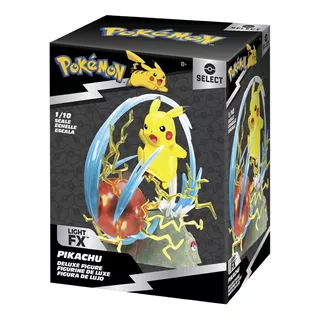 Pokemon Pikachu Figura Deluxe Coleccionable Con Light Fx