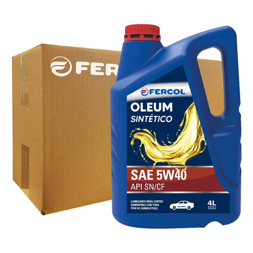 Aceite Fercol Oleum Sintetico 5w-40 4 Lt (caja De 4 X 4 Lt)