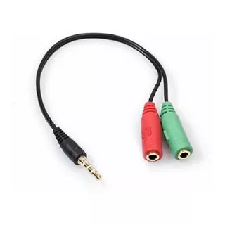 Cable Splitter Audio Jack Macho Auricular Microfono Hembra 