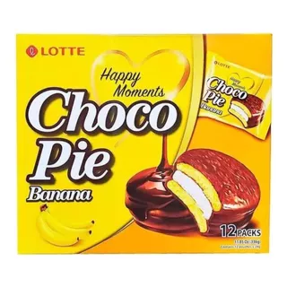Choco Pie Banana Lotte 12 Pz Corea