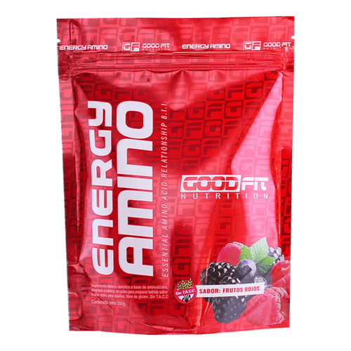Energy Amino Bcaa 200 Gr Aminoácidos Good Fit Frutos Rojos
