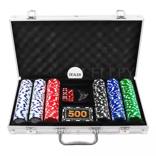 Maleta De Poker Marca Luatek  Jogo Com 300 Fichas Sem Numeração 