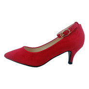 Zapato De Mujer Pg752-7 Rojo
