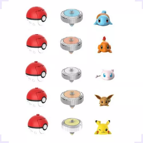 Pikachu Kit 7 Pcs Pokémon Pista Batalha Arena Brinquedo Ação