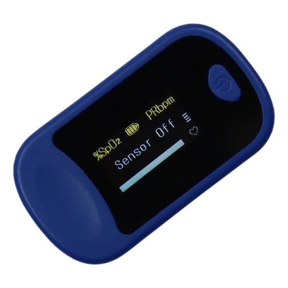Oxímetro De Pulso Digital Certificado Monitor Pulsometro Color Azul