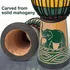 Lotmusic Djembe African Drum Bongo Congo Stardard Size Mahog