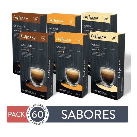 Pack 60 Cápsulas Sabores - Para Nespresso