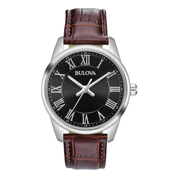 Reloj Bulova Clásico Piel Café Original Hombre 