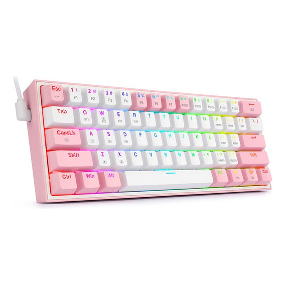 Teclado Mecánico Para Juegos Redragon-k617 Fizz Wired Rgb 60