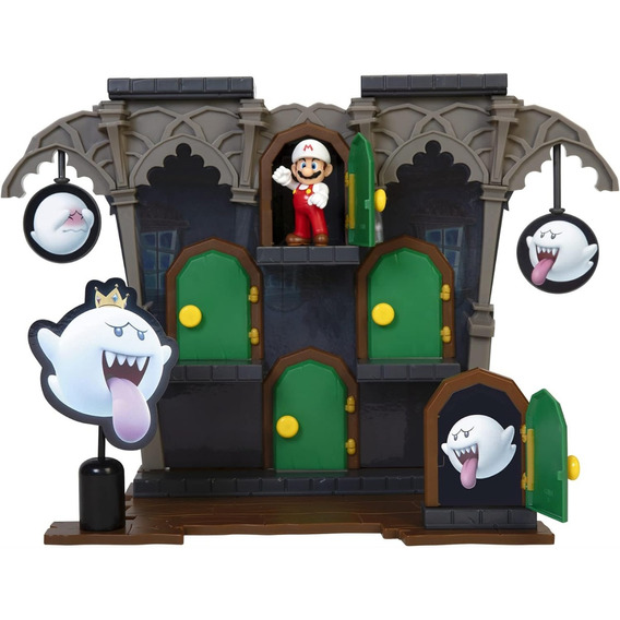 Playset Deluxe Boo Nintendo Super Mario Bros Con Figura