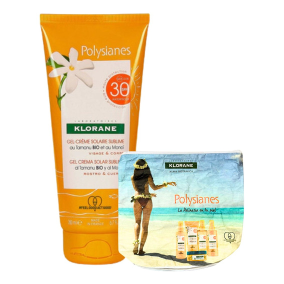 Klorane Gel Crema Solar Sublime Polysianes Spf 30 X 200 Ml