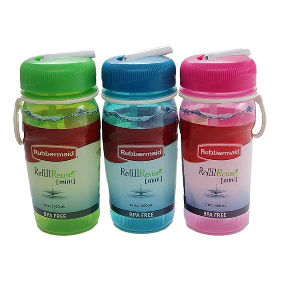 Botella Reutilizable Mini Rubbermaid 400ml Febo