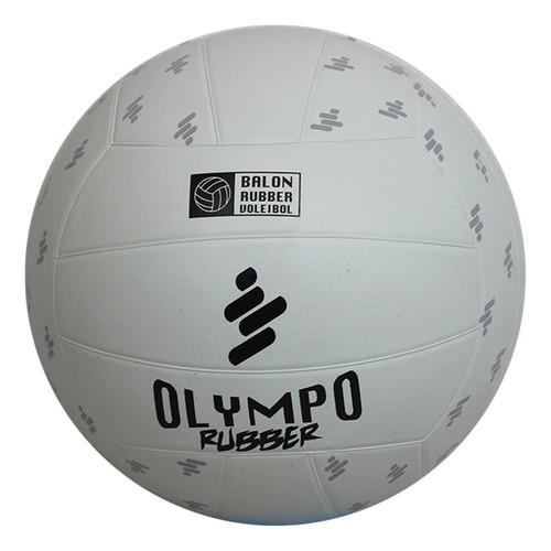 Balón Voleibol Oka Olympo Rubber N°5 Interior Y Exterior Color Blanco