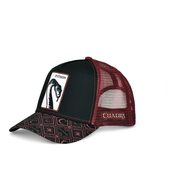 Gorra Snapback Cuadra Para Caballero Con Parche Vino