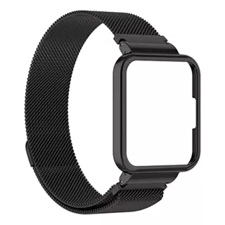 Correa De Malla Milanese + Mica Para Redmi Watch 2 Lite