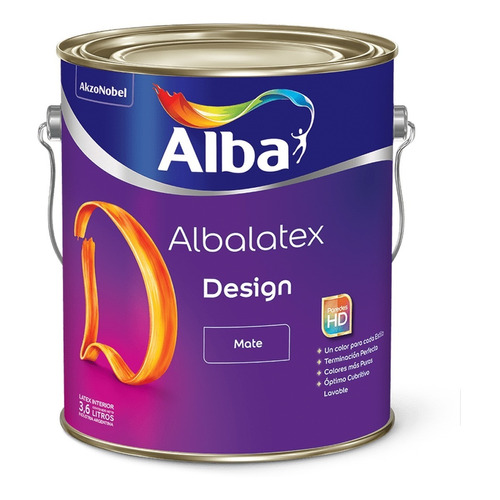 Albalatex Design Latex Interior Blanco Mate Alba 20 Lts