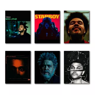Cuadros Decorativos The Weeknd Discografía 6 Piezas