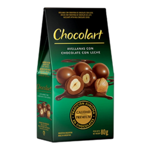 Chocolart Avellanas C/chocolate Estuche 80gr - Cioccolato