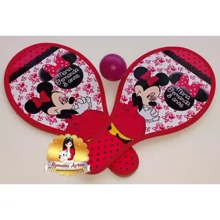 Lembrancinha Personalizada Minnie Vermelha / Ping Pong