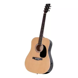 Guitarra Acústica Parquer Custom Para Diestros Marrón Clara Arce Laqueado