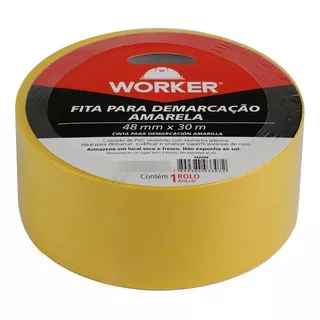 Fita Demarcação Amarela 48mmx15m Worker